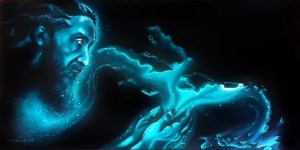 Bioluminescent Betances lights up Boriken and the Antilles, artwork by Yasmin Hernandez art. 